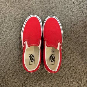 Red Vans (BRAND NEW)